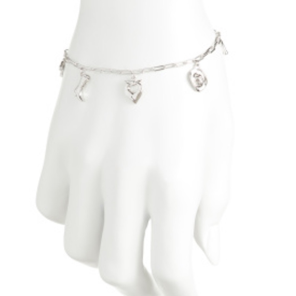 Milor Sterling Silver Western Charm Bracelet with 5 Charms